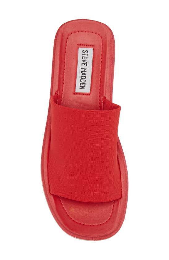 Shop Steve Madden Gimmee Platform Wedge Sandal In Red