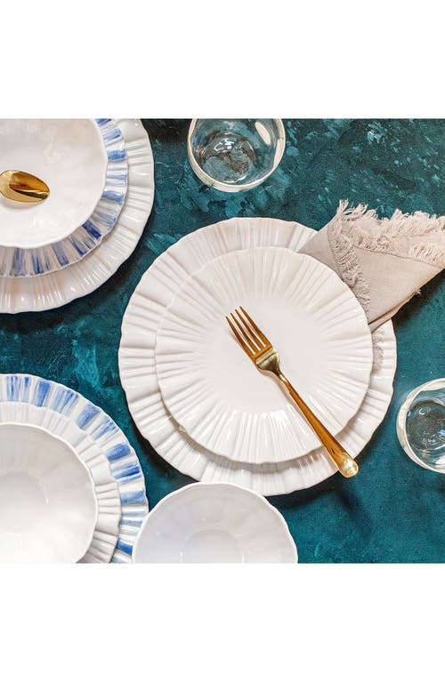 Vietri Bari Salad Plate In White