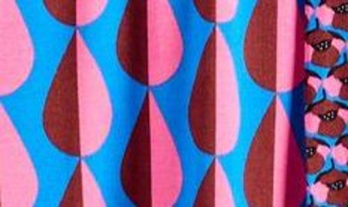 BODEN BODEN OPHELIA MIX PRINT LONG SLEEVE FAUX WRAP DRESS