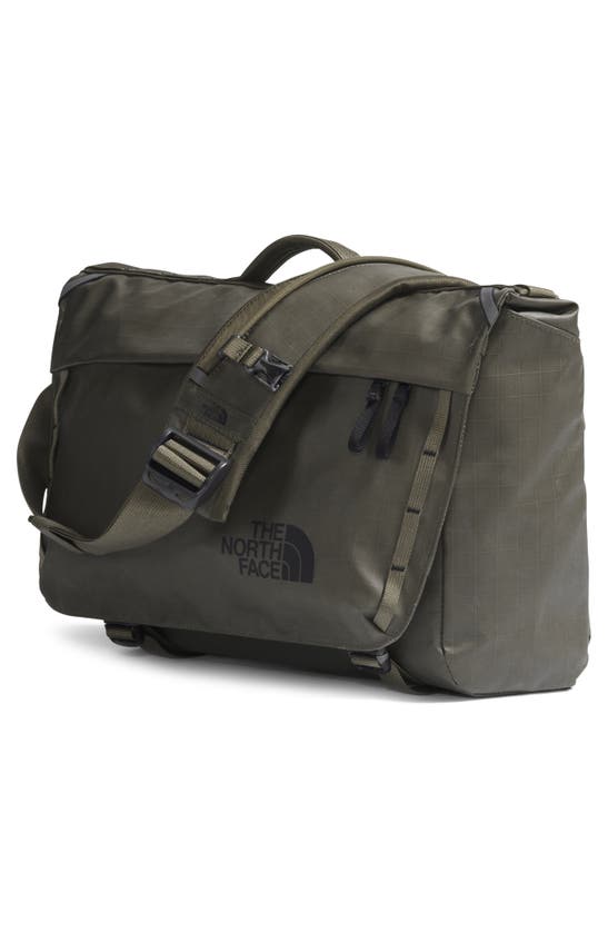 Shop The North Face Base Camp Voyager Messenger Bag In New Taupe Green/ Tnf Black