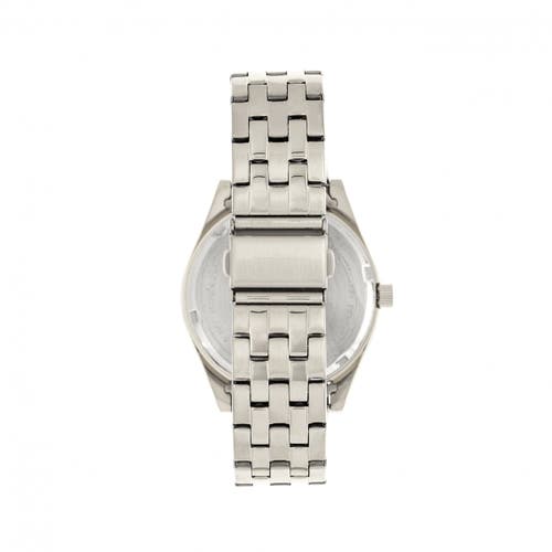 Shop Elevon Gann Bracelet Watch W/day/date In Silver/teal