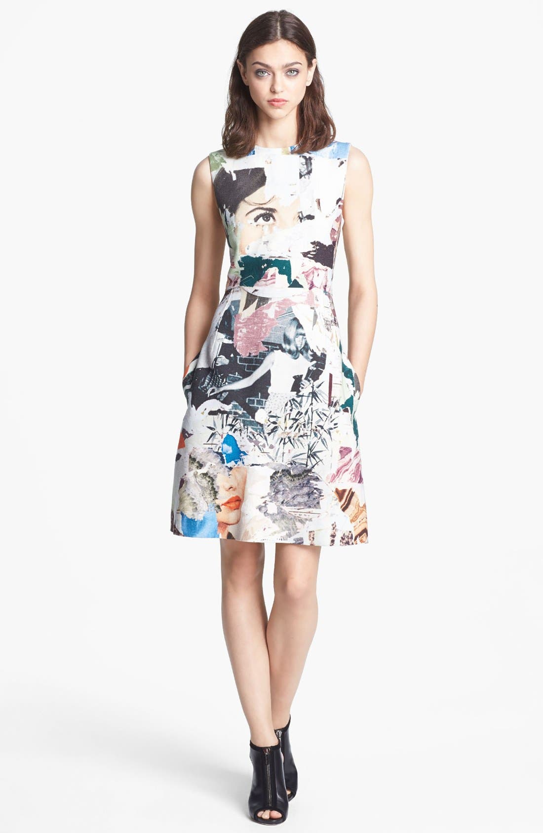 Carven Print Canvas Dress Nordstrom