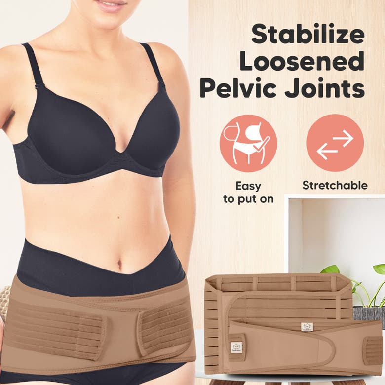 Shop Keababies Revive 3-in-1 Postpartum Recovery Support Belt In Warm Tan