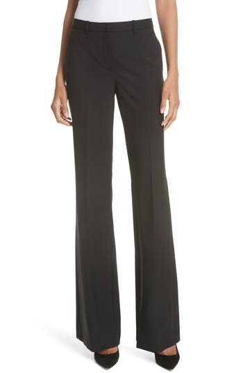 Theory Demitria 2 Stretch Wool Suit Pants In Black - 001