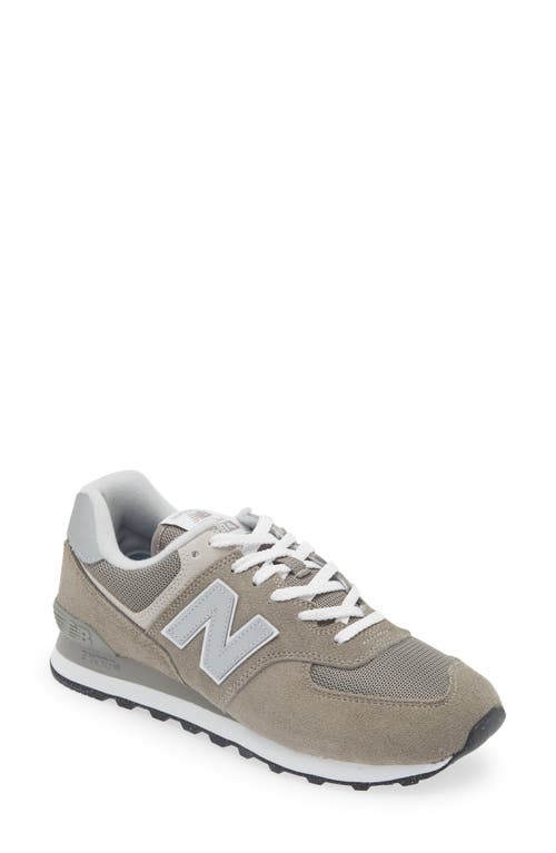 Shop New Balance Gender Inclusive 574 Classic Sneaker In Grey/white
