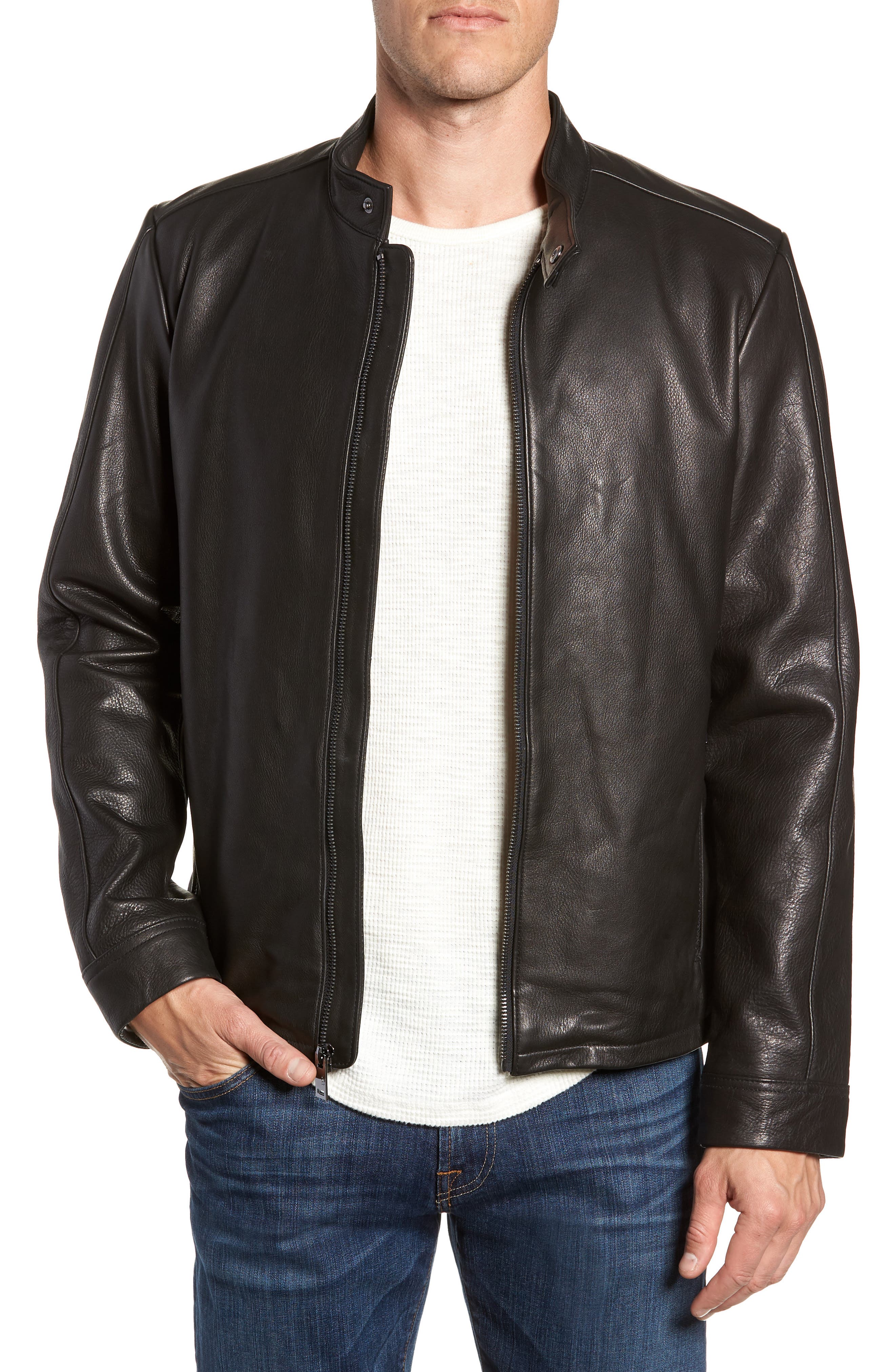 ugg leather jacket