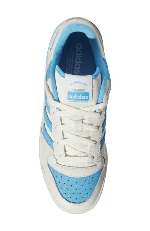 Shop Adidas Originals Adidas Forum Low Basketball Sneaker In Ivory/semi Blue Burst/ivory