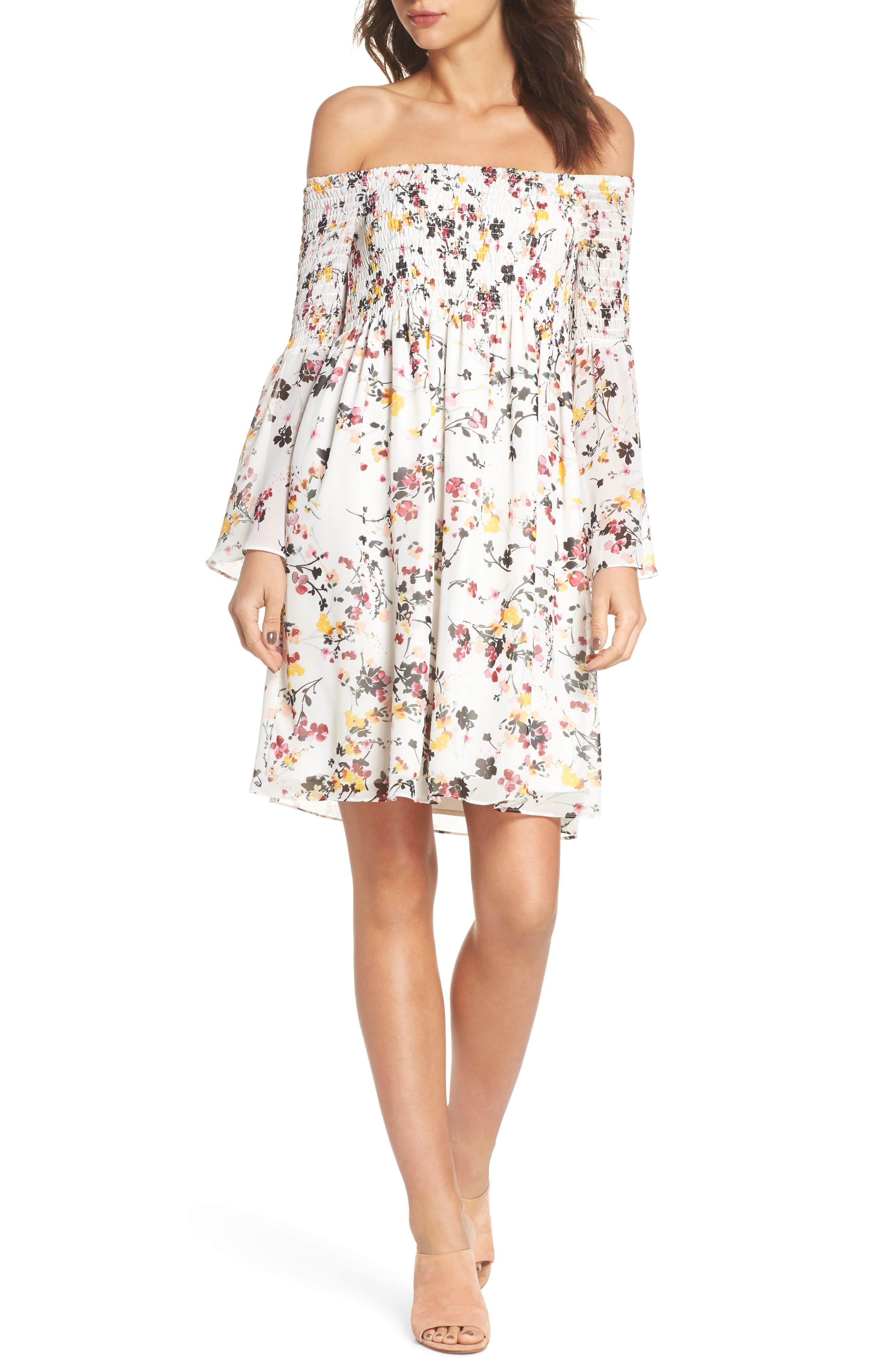 off the shoulder babydoll dress