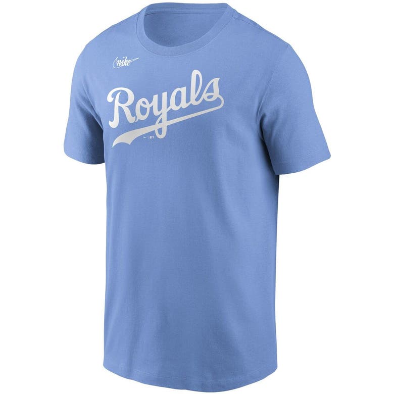 Nike George Brett Light Blue Kansas City Royals Cooperstown Collection Name  & Number T-shirt
