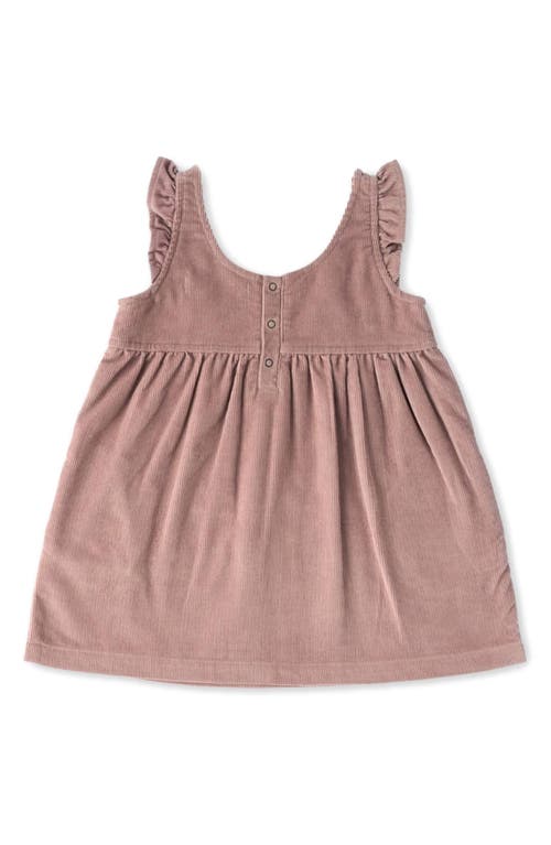 Pehr Organic Cotton Corduroy Pinafore Dress In Thistle