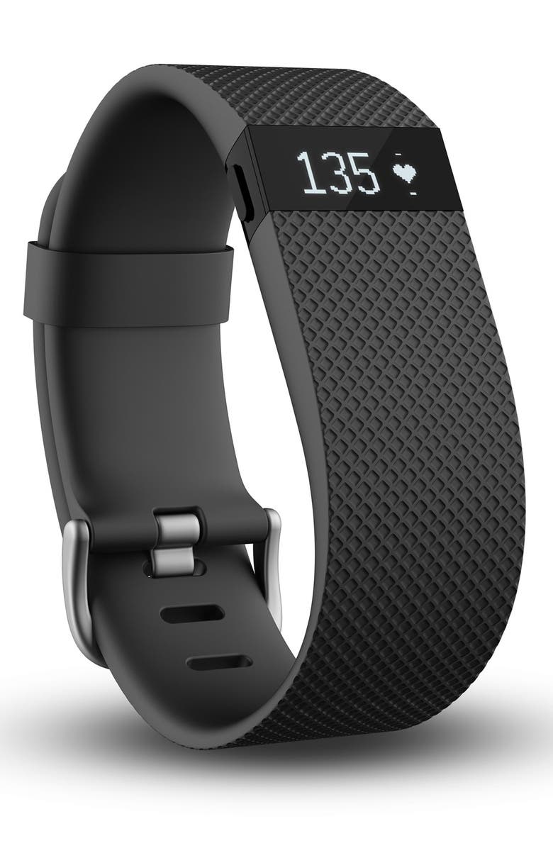 FITBIT Charge HR Wireless Activity & Heart Rate Tracker, Main, color, BLACK