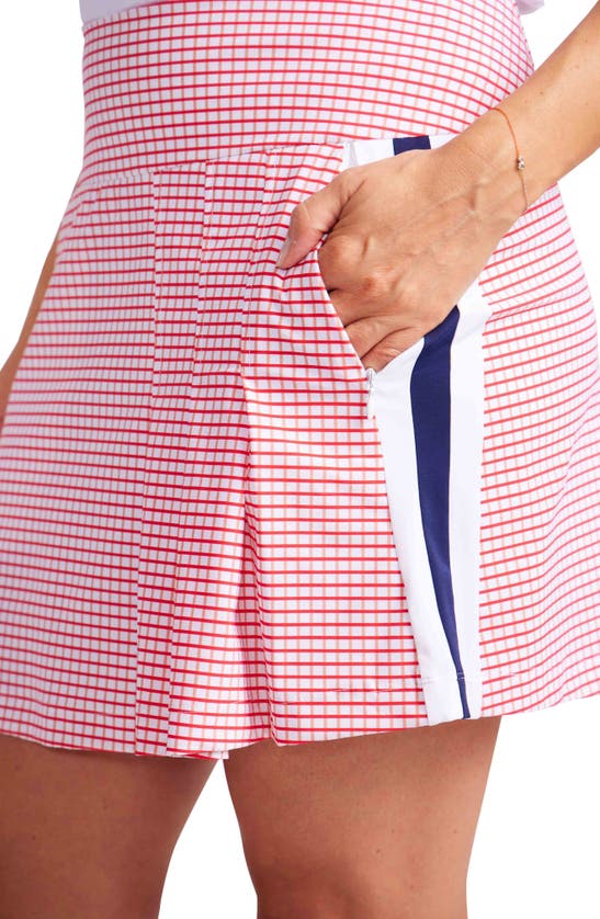 Shop Kinona Party Pleat Sport Skort In Power Grid