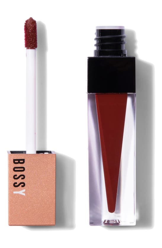 Shop Bossy Cosmetics Power Women Essentials Liquid Lipstick In Powerful
