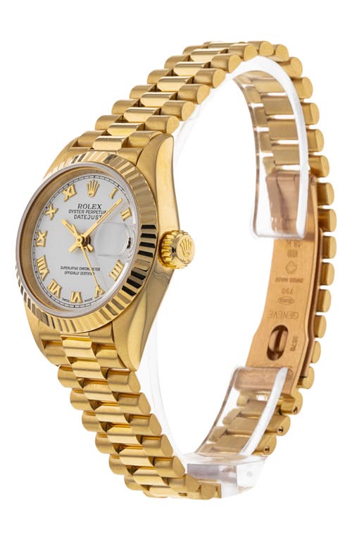 Shop Watchfinder & Co. Rolex  1999 Datejust Lady Bracelet Watch, 26mm In White/gold