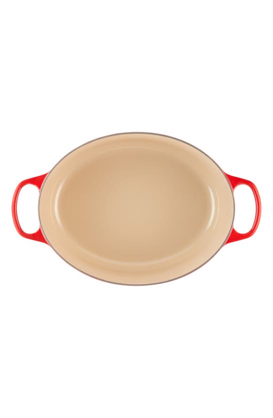 Le Creuset Signature 9 1/2 Quart Oval Enamel Cast Iron French/dutch Oven In Cerise