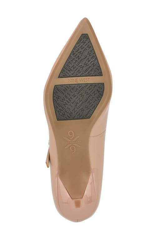 Shop Nine West Hadey Pointed Toe Mary Jane Pump In Light Natural