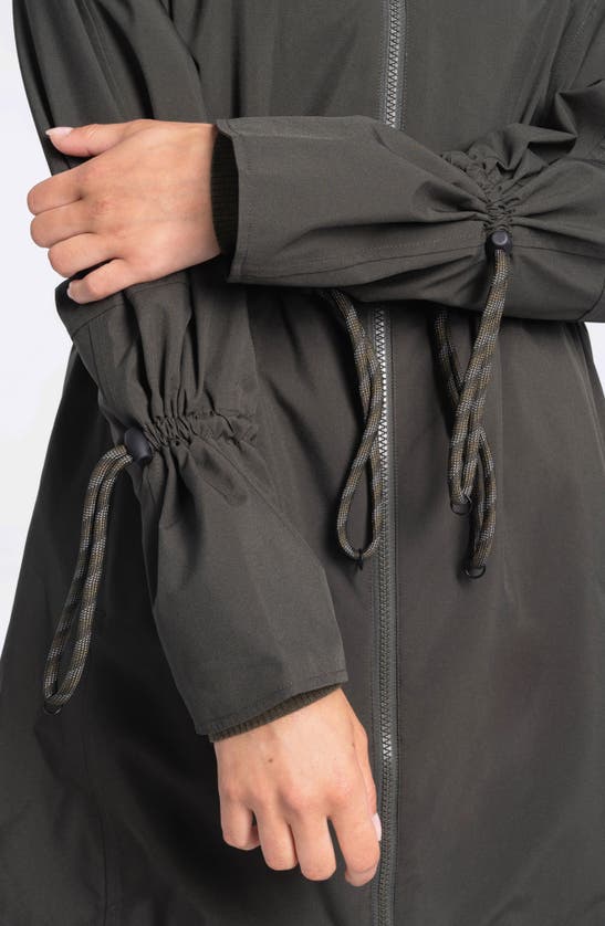 Shop Lole Piper Waterproof Oversize Rain Jacket In Olive