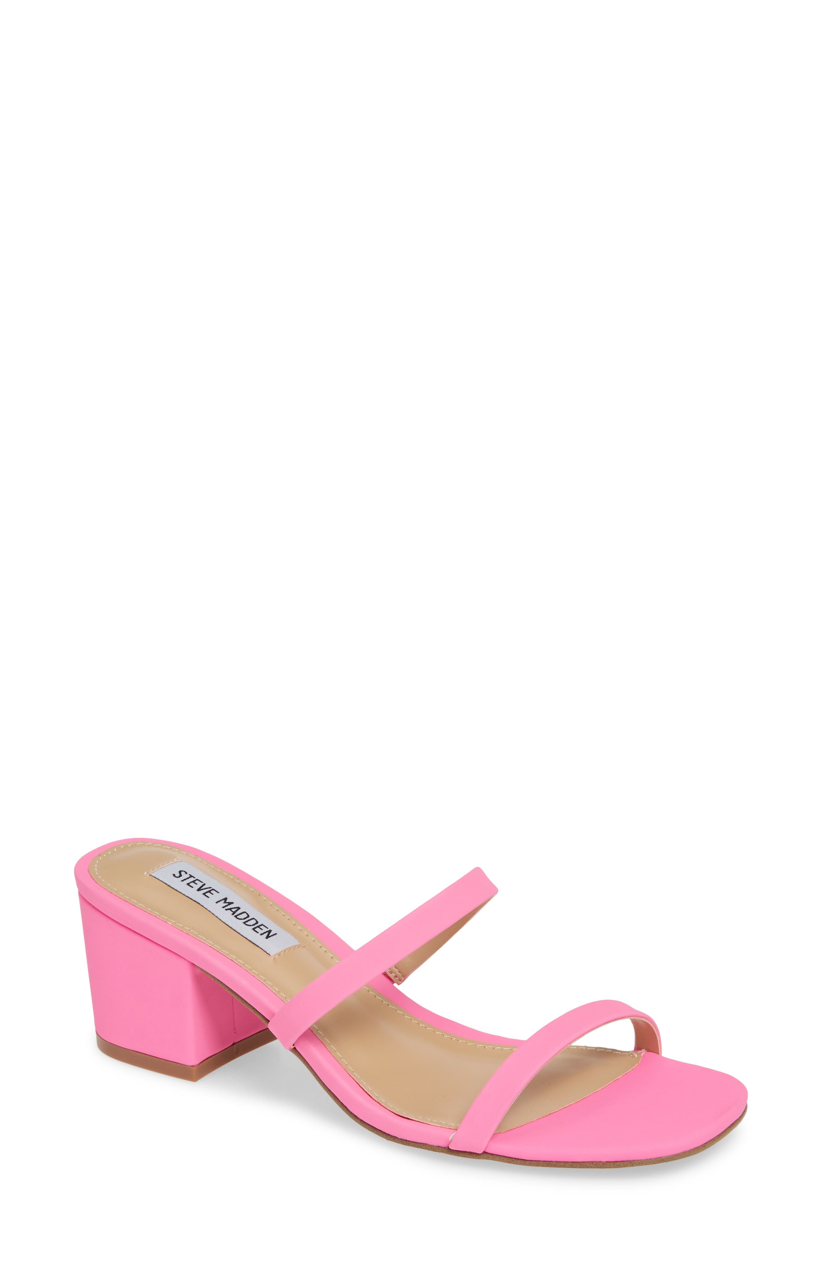 issy block heel slide sandal steve madden