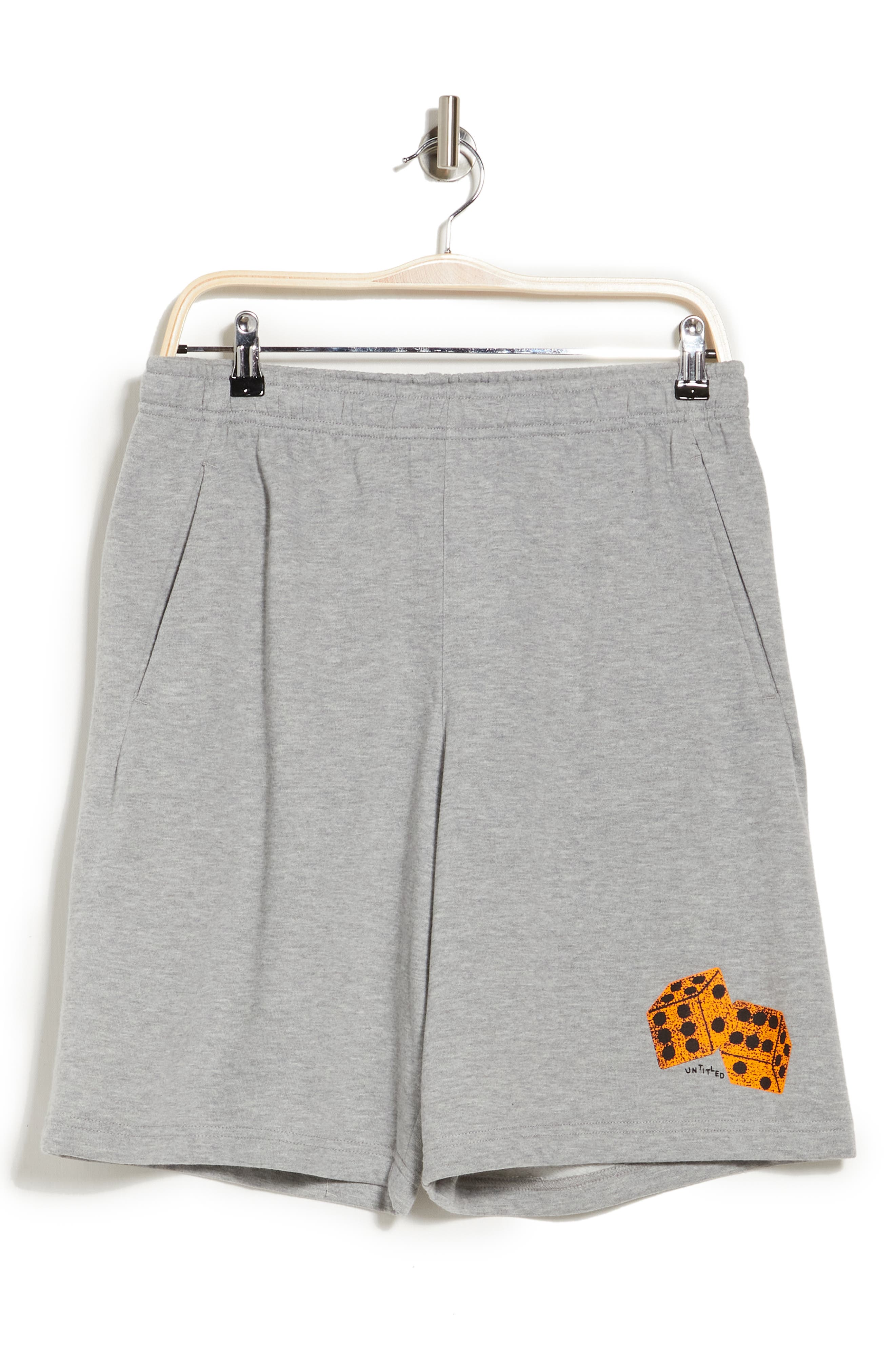 Designs Untitled Dice Graphic Shorts In Grey