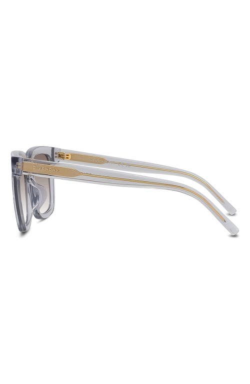 Givenchy Gv Day Gradient Square Sunglasses In Grey/gradient Brown
