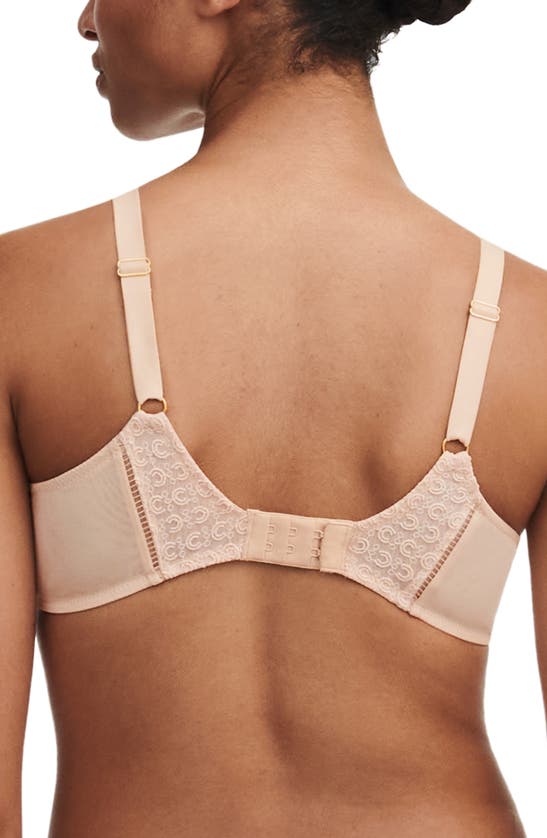 Shop Chantelle Lingerie Monogram Underwire T-shirt Bra In Beige Blush-1n