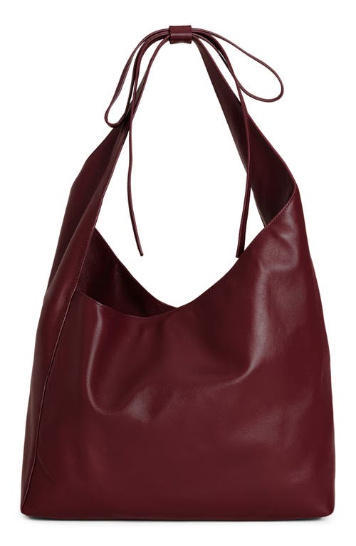 Shop Reformation Medium Vittoria Leather Tote In Cremisi