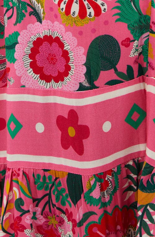 Beach Riot Floral Print Cotton Cover-up Maxi Sundress In Passion Flor