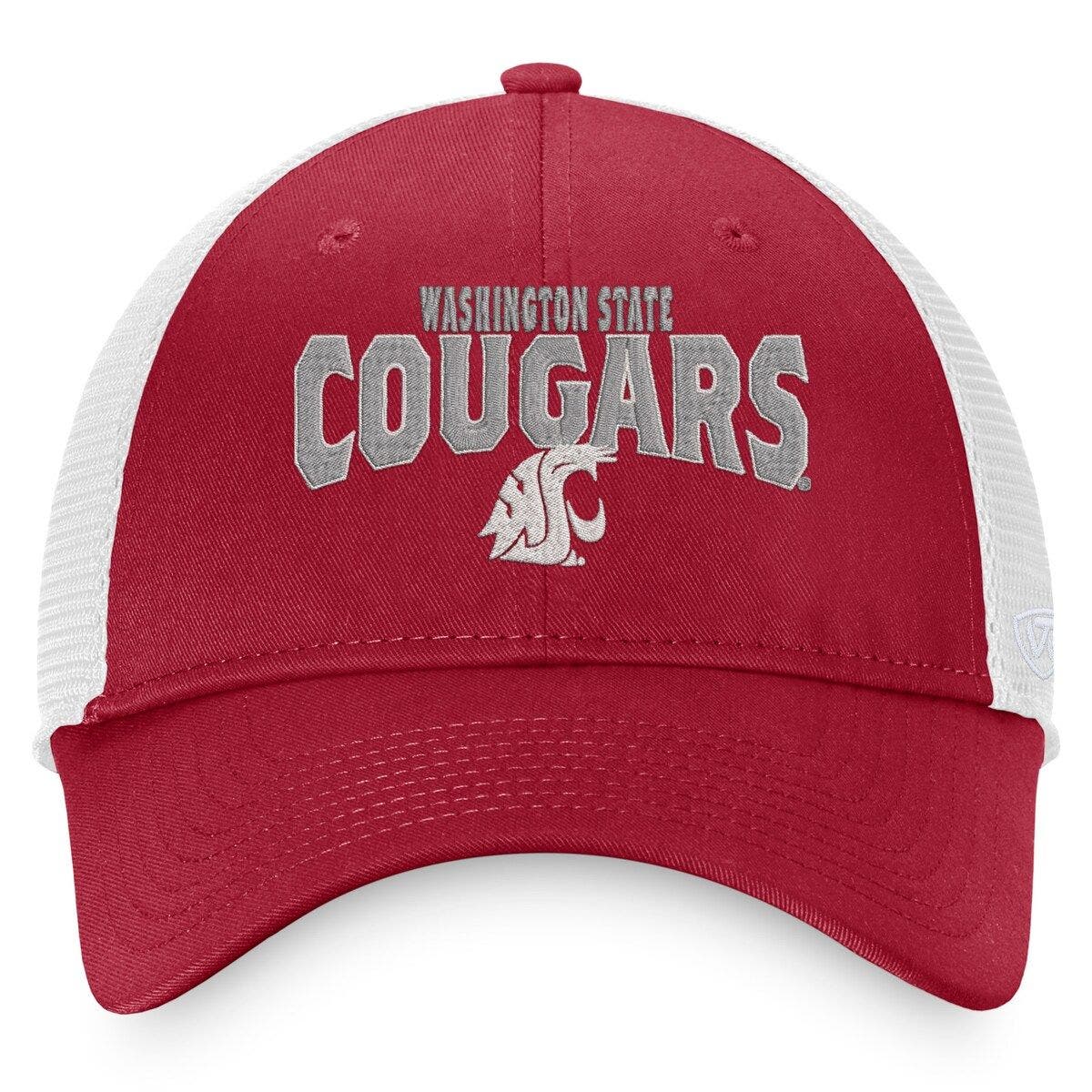 Casquette Snapback Vintage Washington State Cougars, Années 90, Couleur Bordeaux - Neuf Sans étiquette