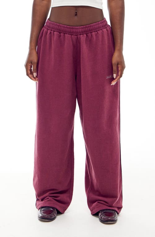 Iets Frans If Harri Wide Leg Pants in Burgundy 