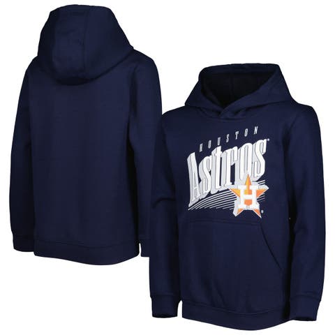 Outerstuff Youth Navy Milwaukee Brewers Headliner Performance Pullover Hoodie Size: Small