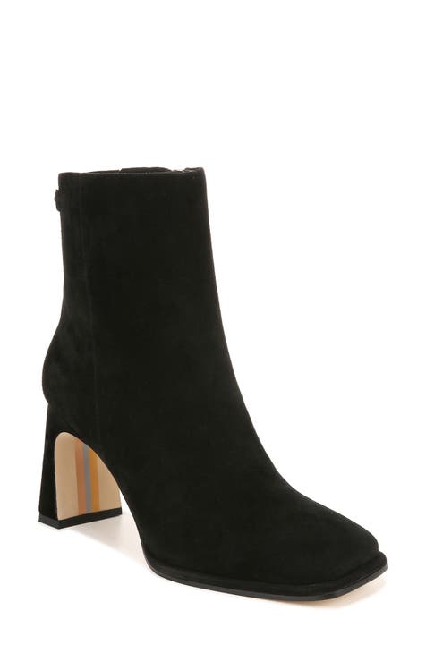 Square Toe Suede Boots
