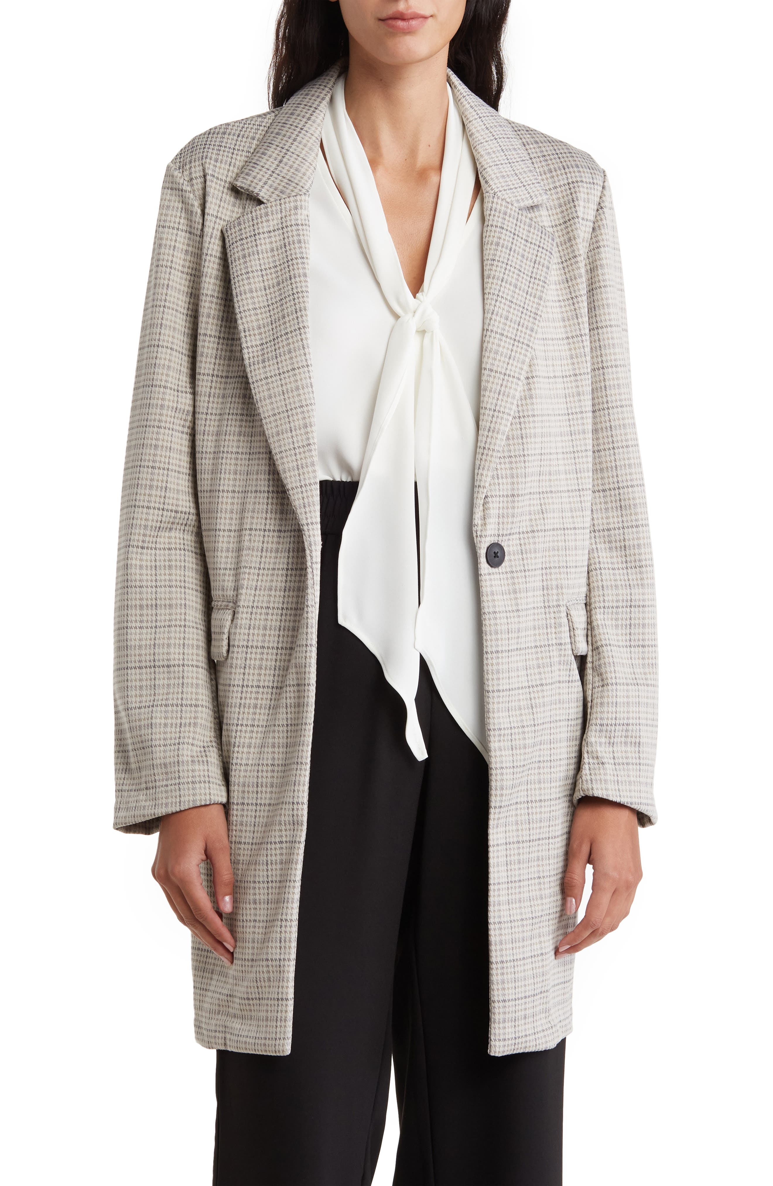 sanctuary plaid blazer