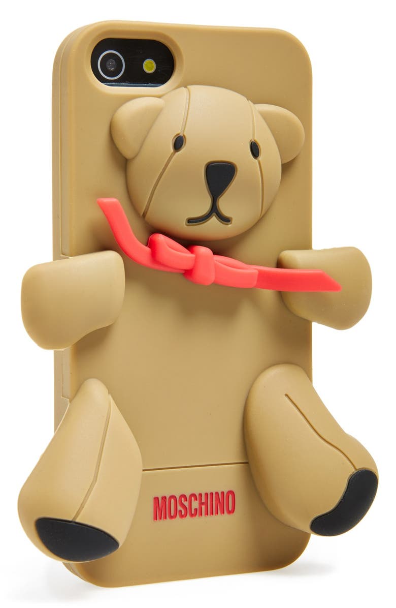 Moschino 'Teddy Bear' 3D Rubber iPhone 5 Case | Nordstrom