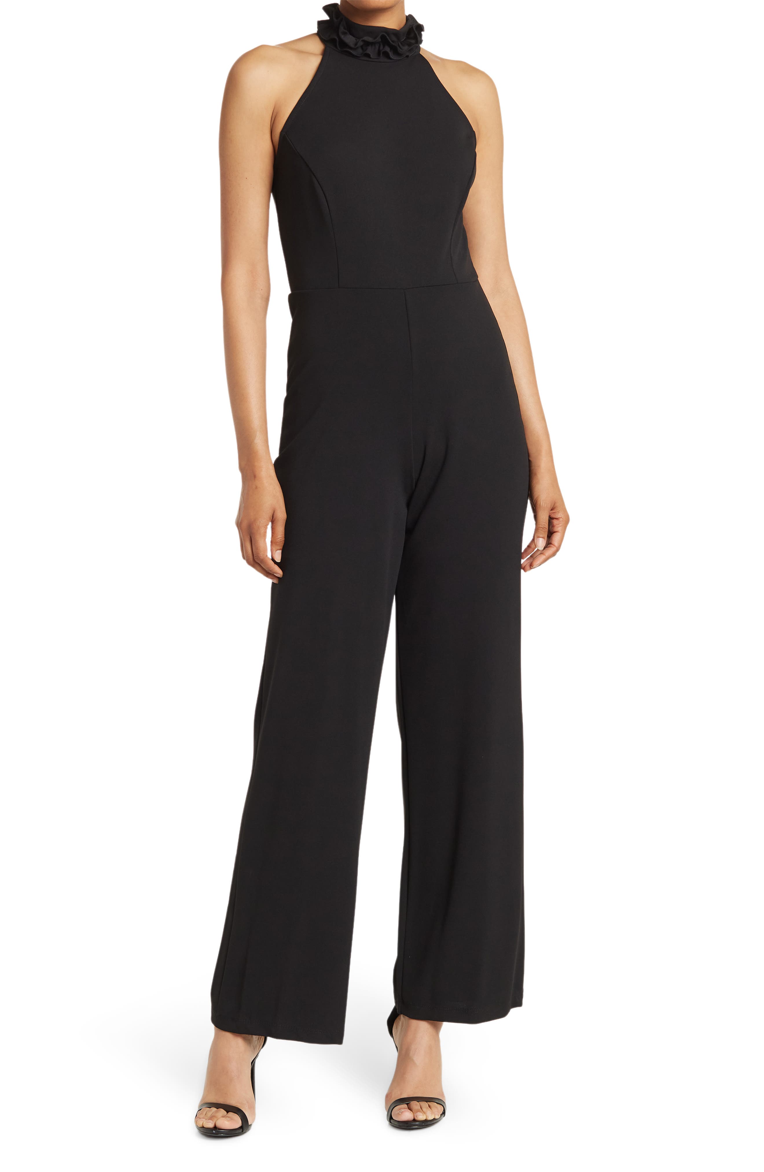 calvin klein mock neck jumpsuit