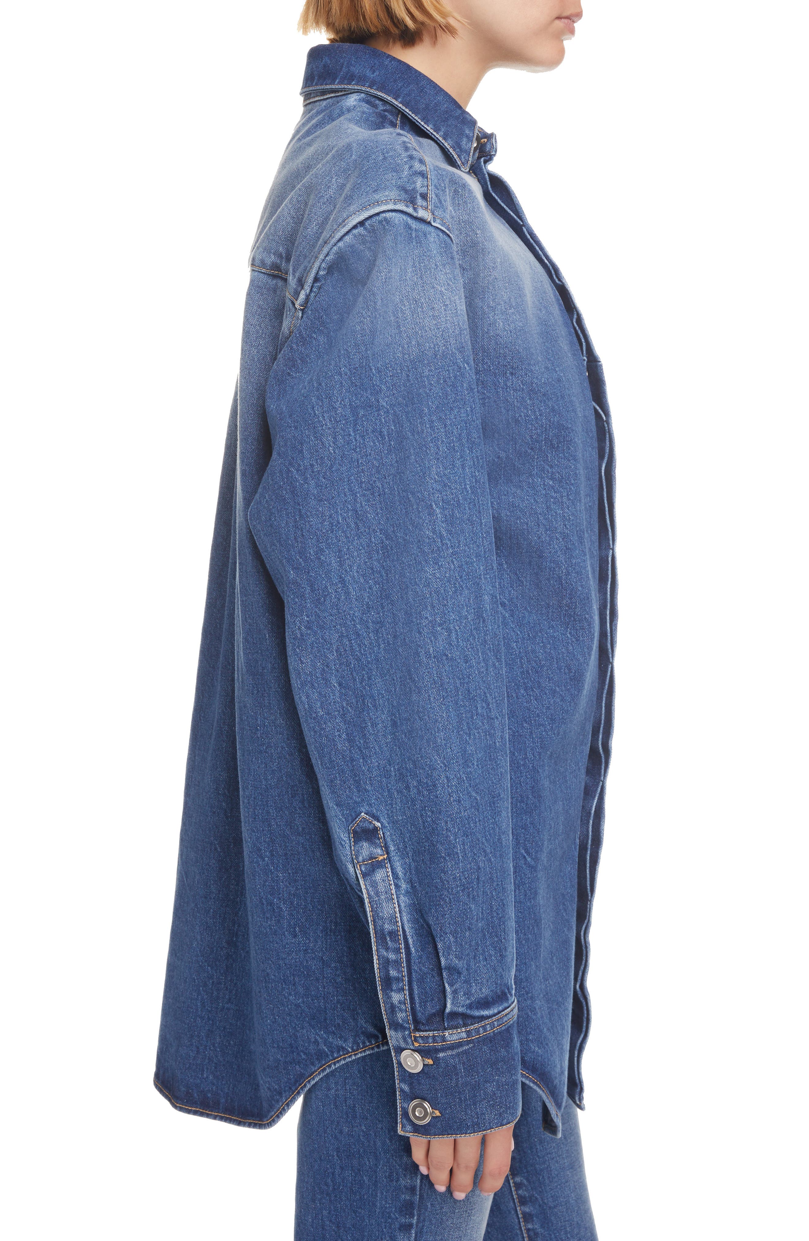 Oversize Denim Button-Up Shirt | Nordstrom