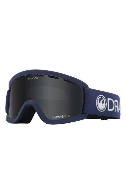 DRAGON Lil D Base Youth Fit 44mm Snow Goggles in Shadowlite/Lldksmk