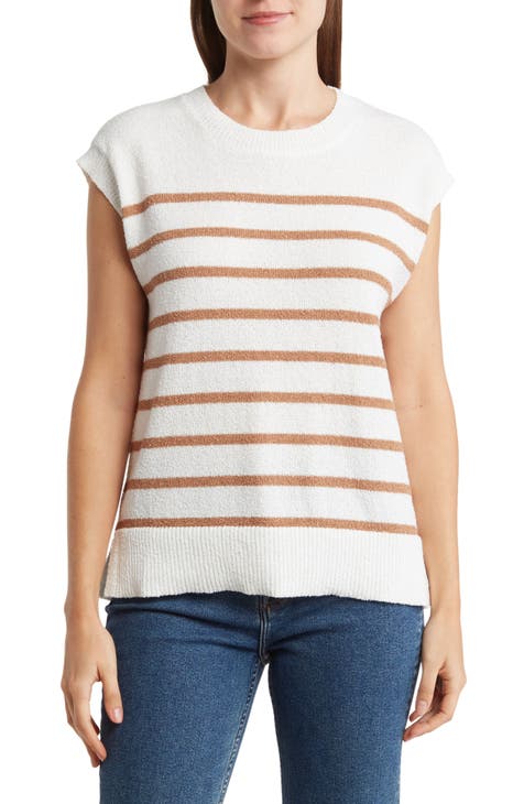 Stripe Sleeveless Sweater