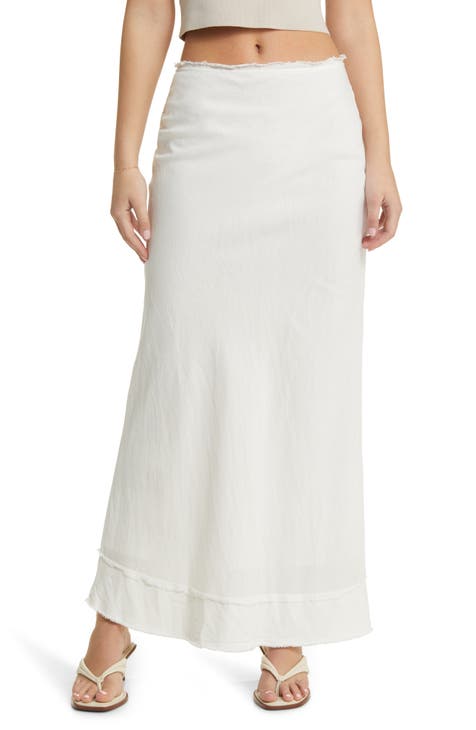 Linen skirt big clearance w