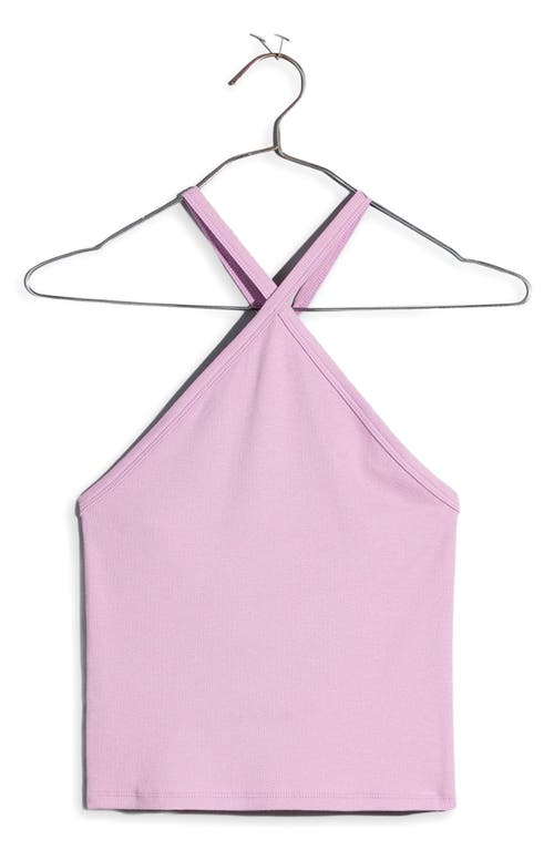 Madewell Brightside Halter Tank Top in Vibrant Lilac