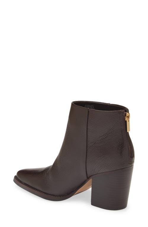 Vince Camuto Polleah Womens Zipper Leather Booties In Brown