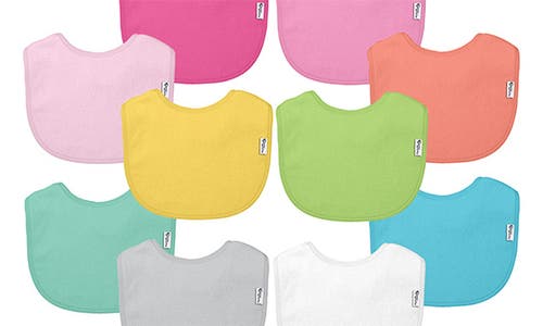 Shop Green Sprouts 10-pack Stay-dry Infant Bibs In Pink