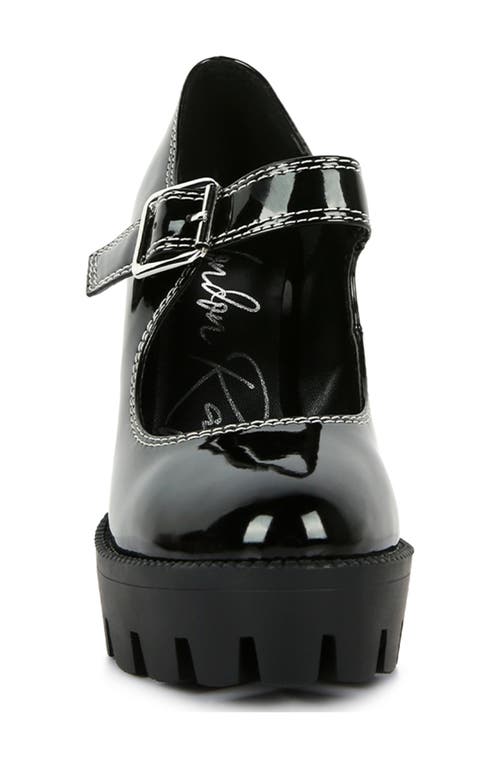 London Rag Millenial Bug Patent High Heeled Mary Jane Shoes In Black