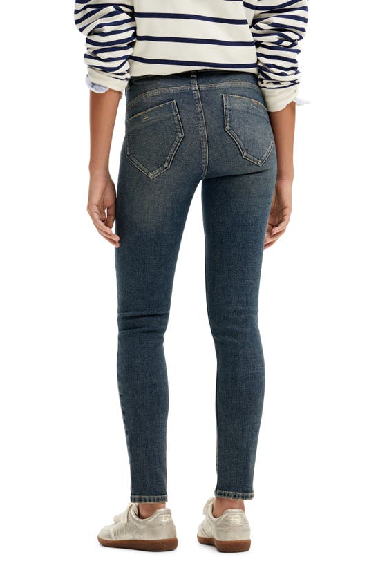 Shop Desigual Donis Skinny Jeans In Blue
