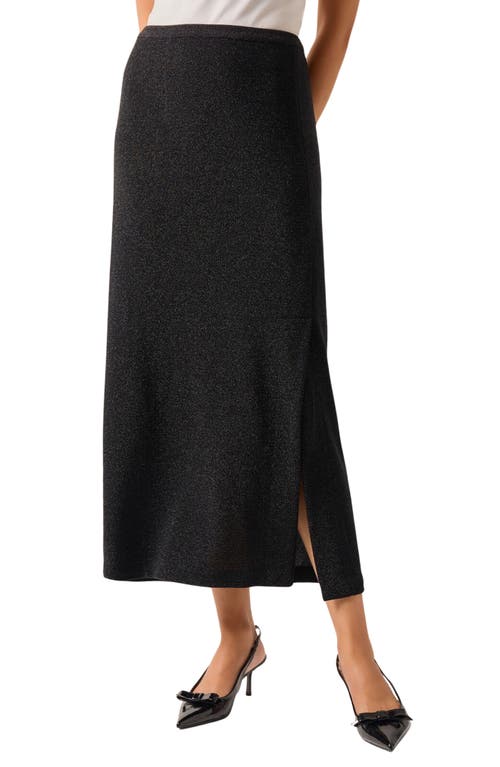 Misook Sequin Maxi Skirt in Black 