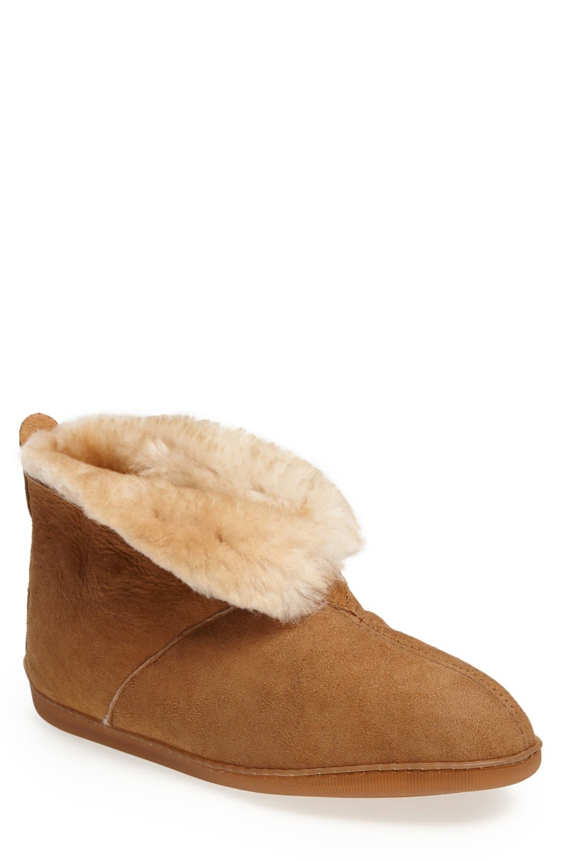 minnetonka sheepskin ankle boot