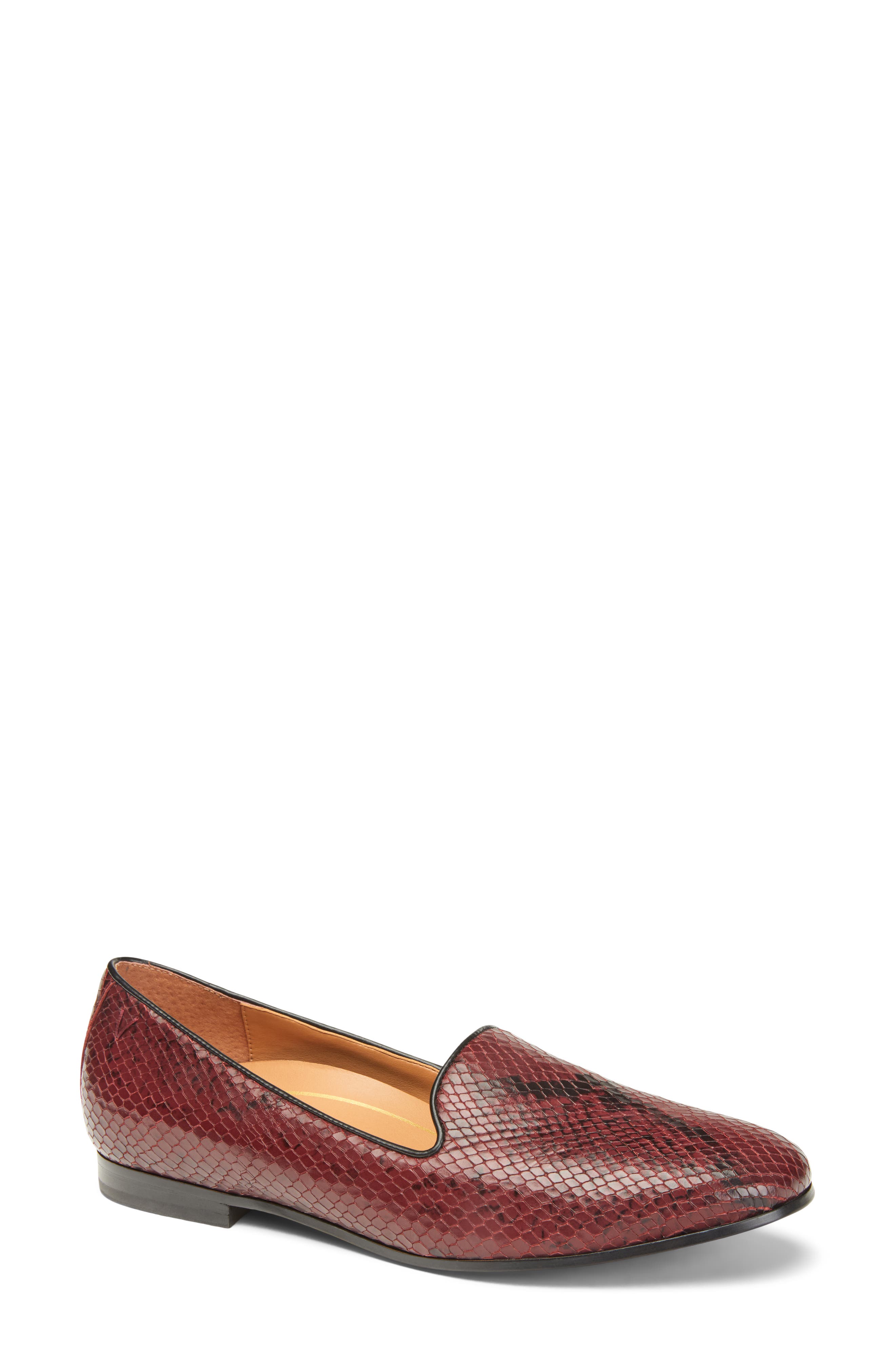 Vionic Willa Loafer In Wine Leather