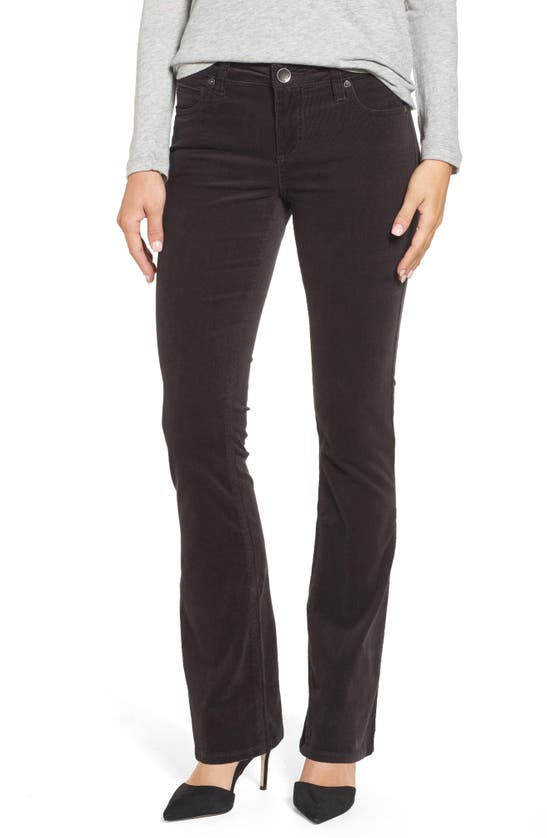 Kut From The Kloth Baby Bootcut Corduroy Jeans In Annecy Charcoal