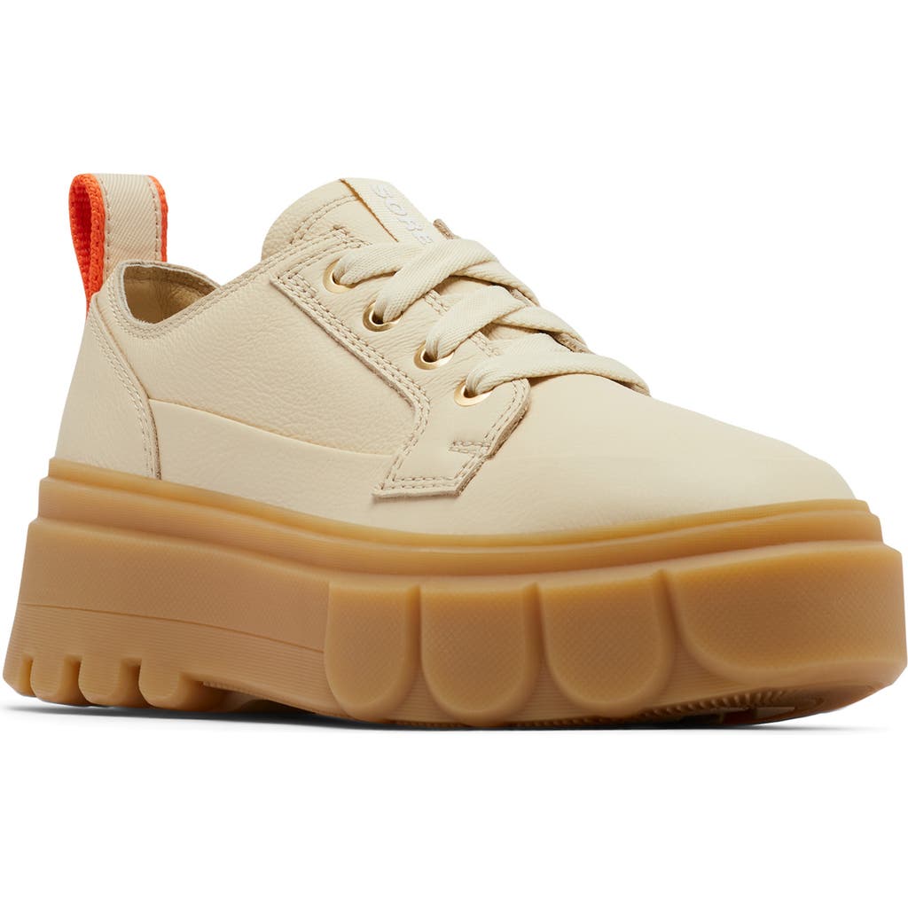Shop Sorel Caribou X Waterproof Platform Sneaker In Bleached Ceramic/gum 16