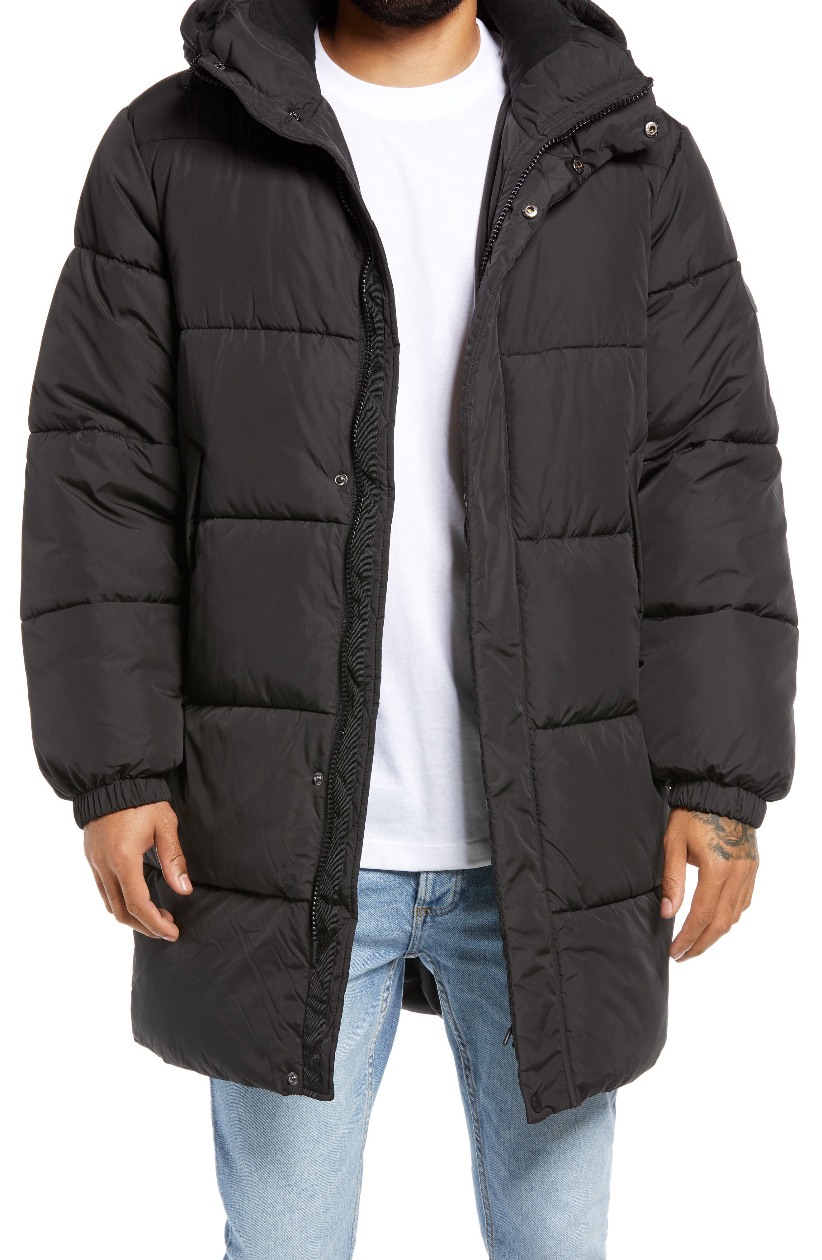topman black puffer