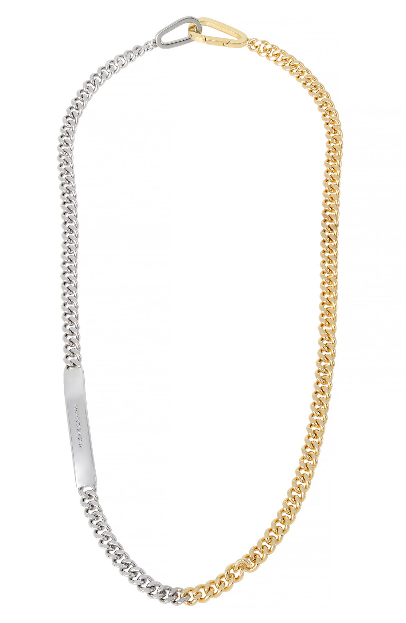 all saints gold necklace